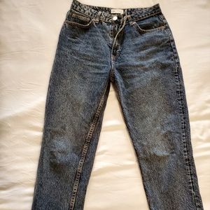 Zara Mom Jeans high waist cropped size 8